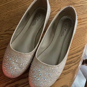 Gold Ballet Flats